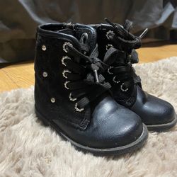 Baby Girl Combat Boots. 