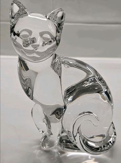 Lenox Crystal Feline Figurine