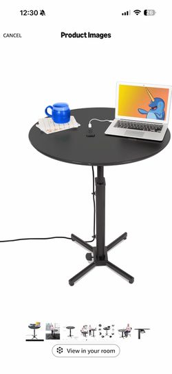 Like NEW Stand Steady Round Charging Table