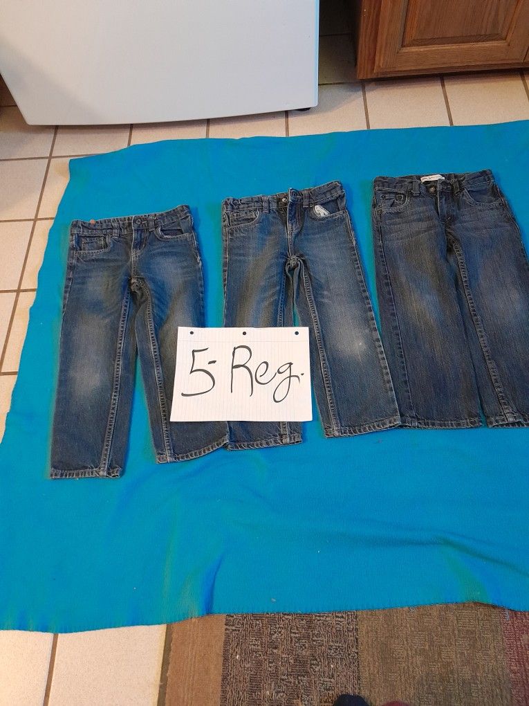 SIZE 5 REGULAR JEANS  $10 FOR 3