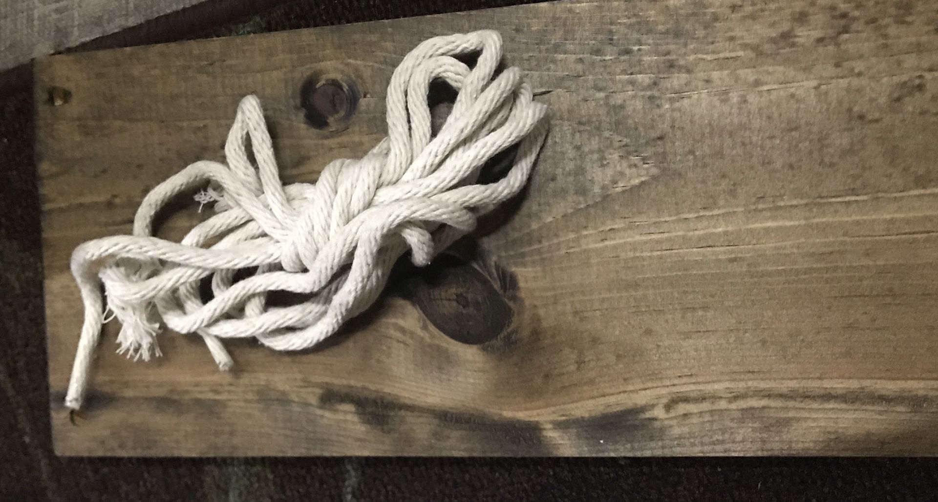 New wooden rustic farmhouse hanging shelf