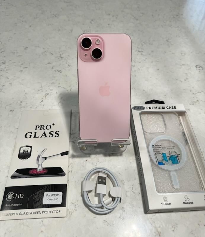 Pink iPhone 15 128gb  Verizon only 500obo