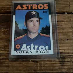 Nolan Ryan 86 Topps Card