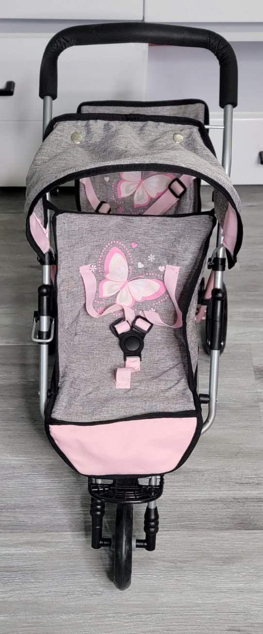 Baby Doll Twin 3 Wheel Jogger➕️ Two (2)baby dolls👶👶