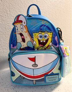 Loungefly SpongeBob SquarePants Mrs. Puff’s Boating School Mini Backpack – New With Tags