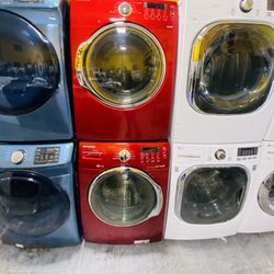 Samsung Red Washer And Dryer 11$ Down Payment 