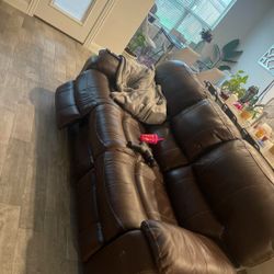 Leather Sofa Set 