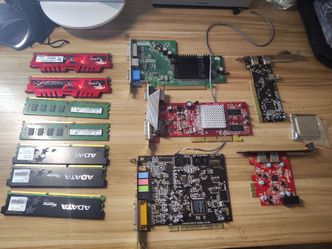 Old computer parts.