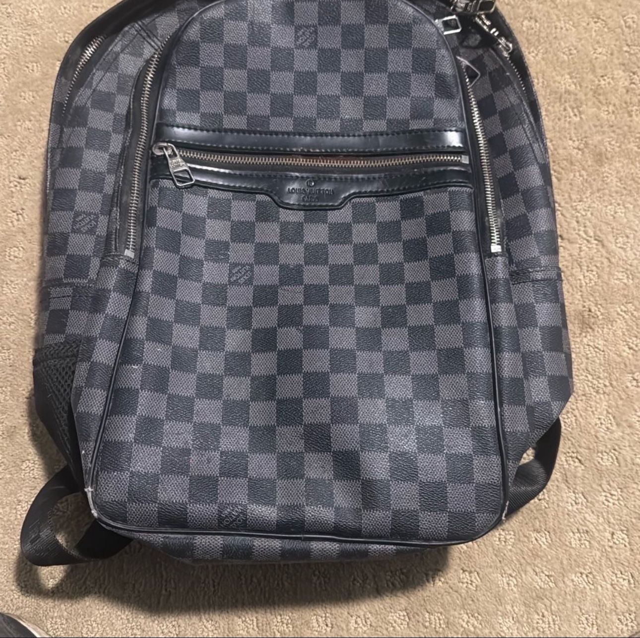 Louis Vuttion Checkered Backpack