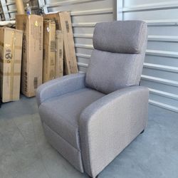 Fabric Recliner Chair Sofa Ergonomic Adjustable Single Sofa with Thicker Seat Cushion Modern Home Theater Seating for Living Room Matte Grey

New cond
