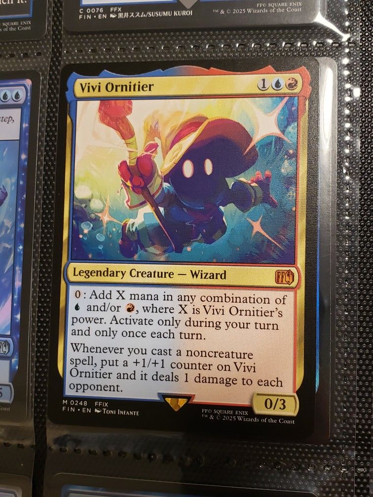 Vivi Ornitier Final Fantasy Magic The Gathering Card 248 Non Foil, Mtg NM/Mint