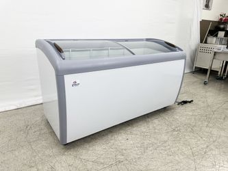 NSF 60 inchs Curved Lid Chest Glass Freezer XS-460YXL