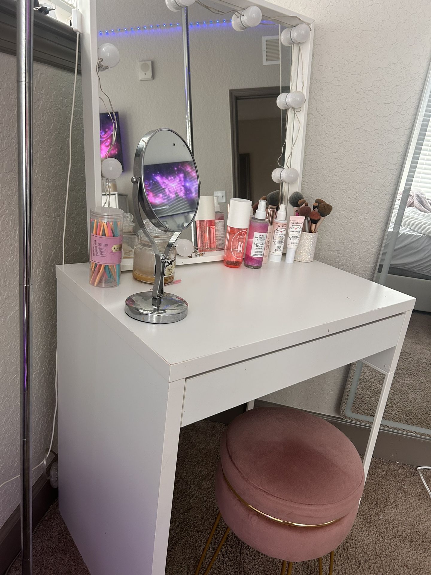 IKEA Desk Vanity With Mirror