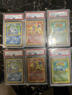 Psa 10 Pokemon Charizard Blastios Venesour Celebrate Set