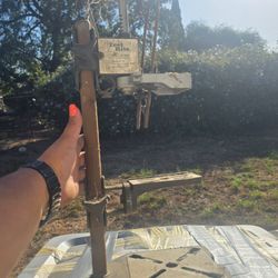 Drill stand with tilt table vintage