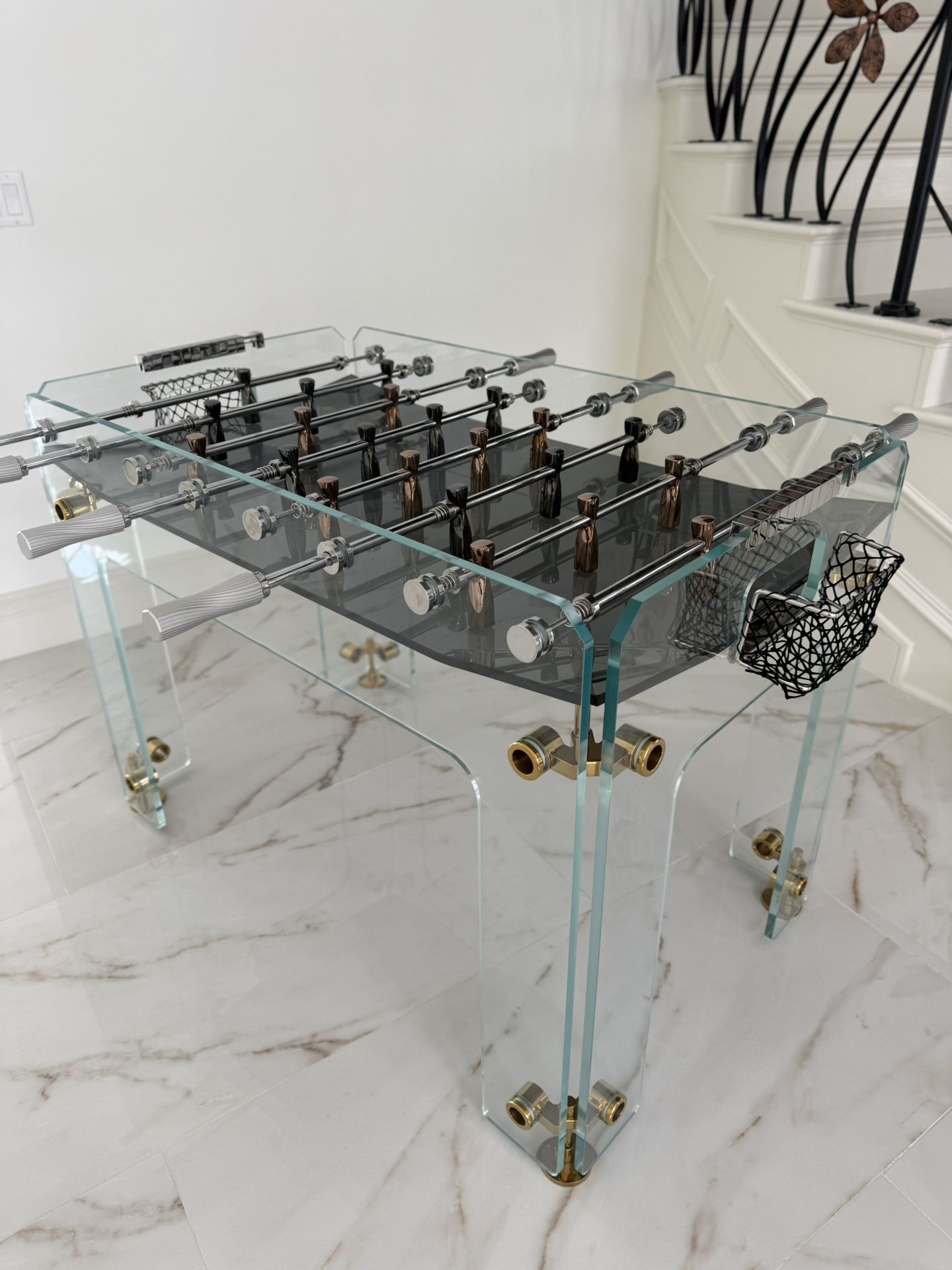 Glass Foosball Table