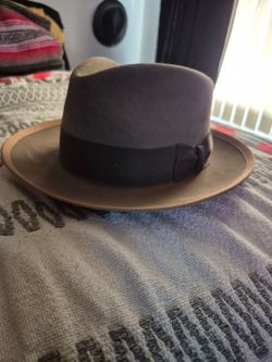 Vtg Stetson Brown Fedora 7 1/4