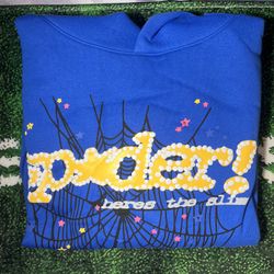 Blue And Yellow Spider Worldwide Hoodie 