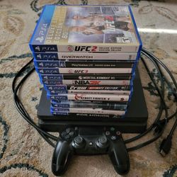 PS4 Silm With Lots Of Games 