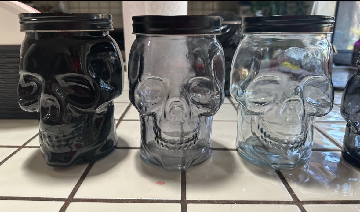 Six Skull Jars