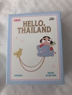 Popmart Crybaby Hello Thailand Badge