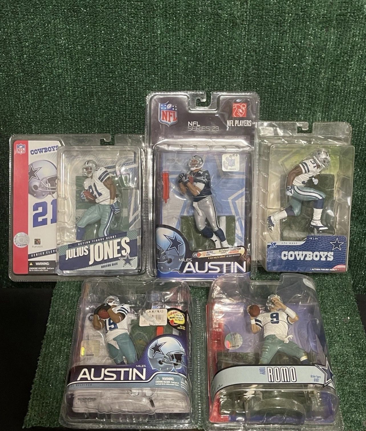 NFL Dallas Cowboys Sports Figures Lot Of 5. Fast Shipping!