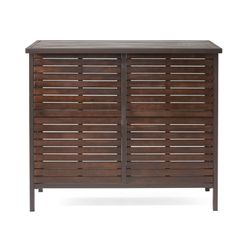 Christopher Knight Home Milos Acacia Bar Table, Dark Brown / Rustic Metal