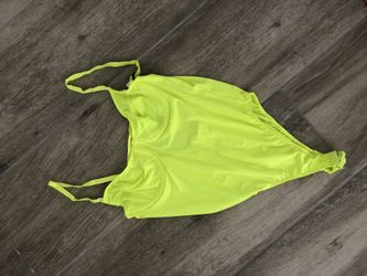 Brand new neon yellow bodysuit