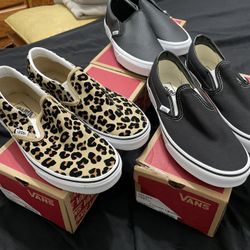 Brand New Size Nine Women’s Vans. Each $40. 