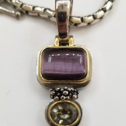 Two Tone Plated Pendant 