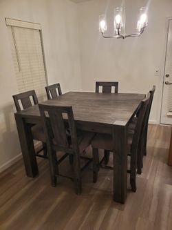 Dining Table Set + 6 Chairs