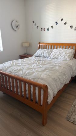 Authentic wooden bed frame