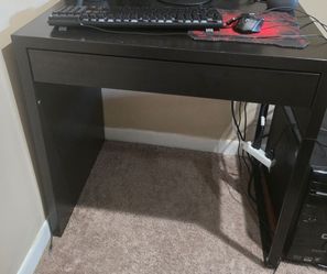 Black desk