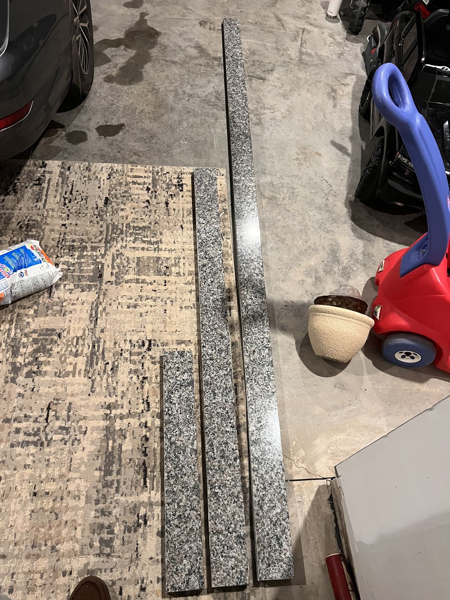 4” Granite Backsplash 9’/5’/2’ 3 Pieces Total