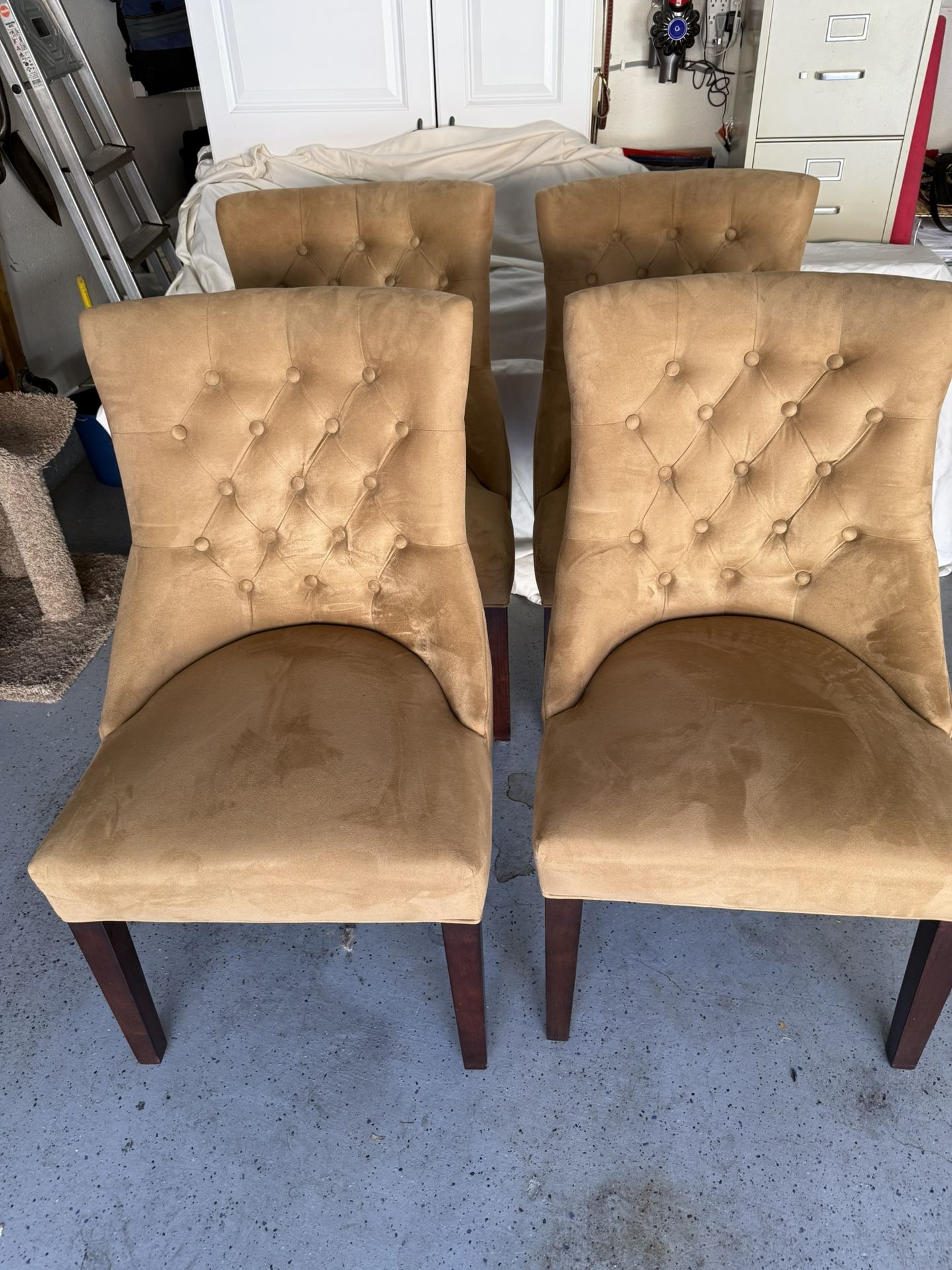 Pottery Barn Hayes Dining Chairs (4) BROWN