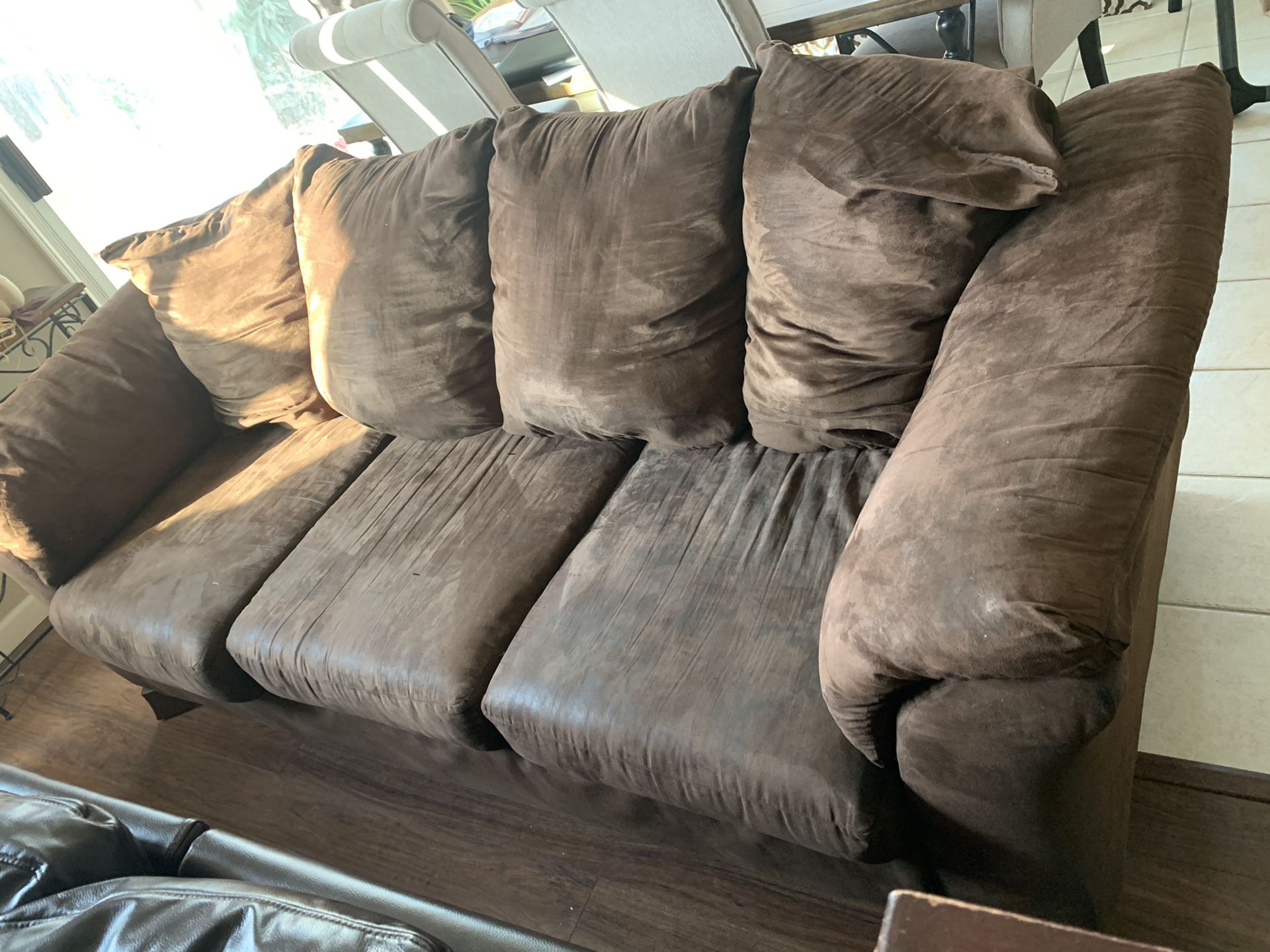 Brown couch for free