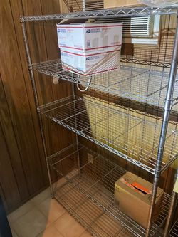 2 Shelf shelving metal racks