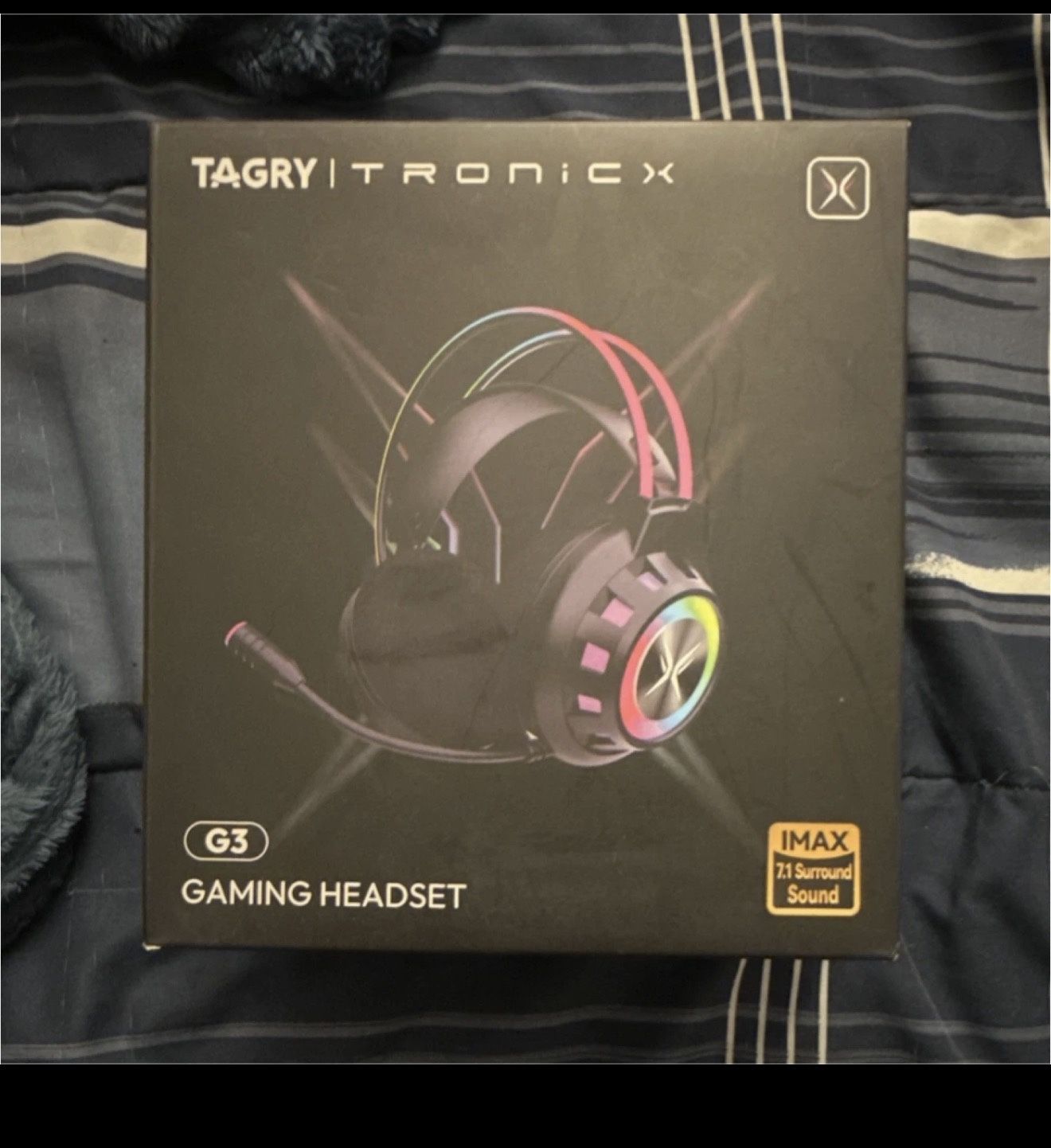 TAGRY TRONICX G3 Gaming Headset 7.1 Surround Sound RGB USB-A Omnidirectional Mic