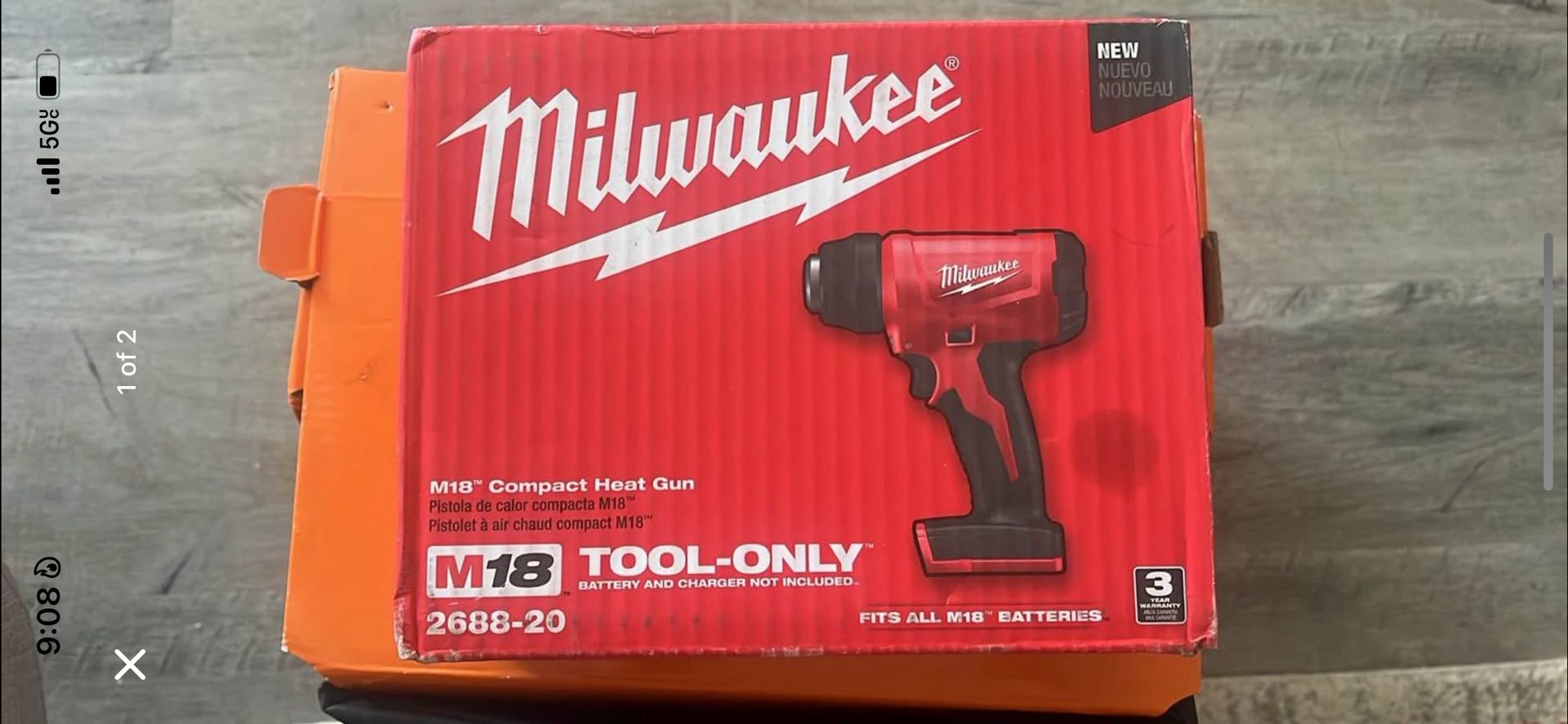Milwaukee M18 compact heat gun