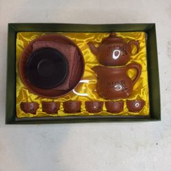 Red Clay Chinese Tea Set Unopened