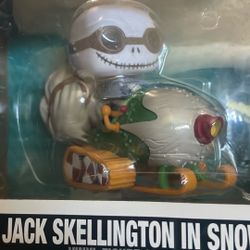 Jack Skellington In Snowmobile Collectible 