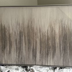 Canvas Wall Art Silver 