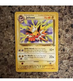 Jolteon Pokémon Card 20/64 Jungle Set
