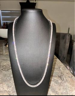 22 Inch 4mm MOISSANITE DIAMOND CHAIN