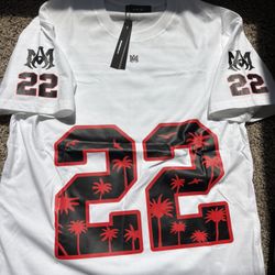 AMIRI 22 Palm Tree Jersey TEE T Shirt - Brand New 