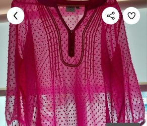 Hot Pink Women's Large Shirt L