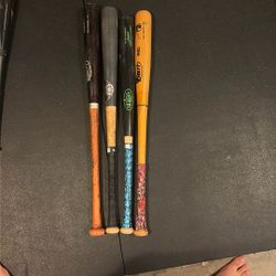 Collection Of Wood Bats 