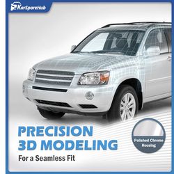 Headlights Assembly W/Bulbs for 2004-2006 Toyota Highlander, Sport Utility Headlamp Replacement Left + Right Side