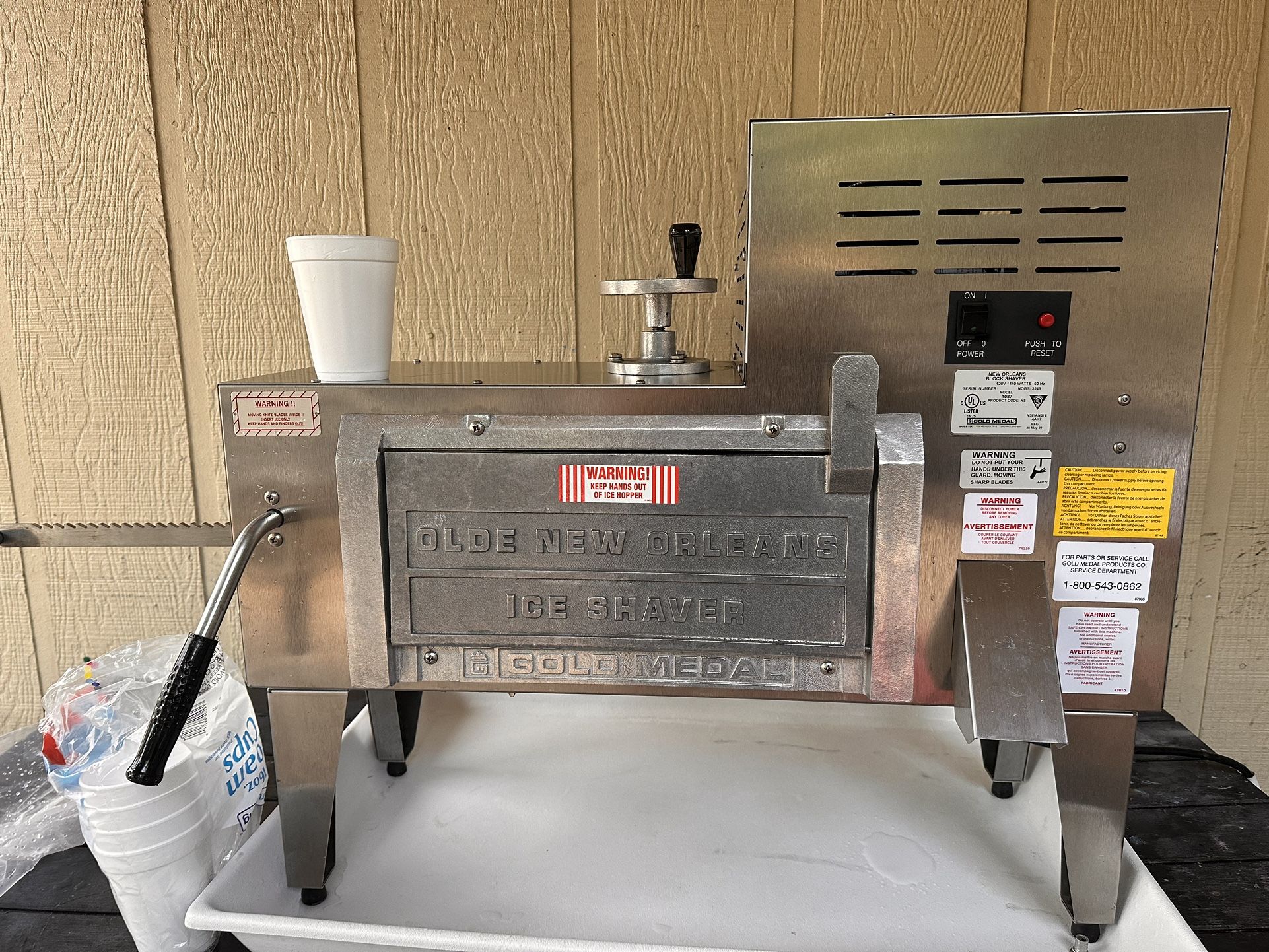 Old New Orleans Shave Ice Machine