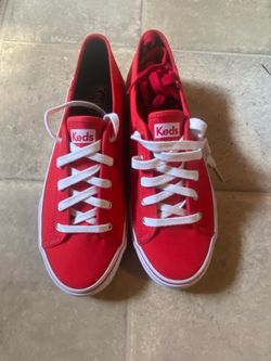 Keds Red Double Up canvas sneakers